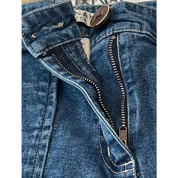 HANNAH STRETCH HI-RISE STRAIGHT LEG DENIM JEANS, WOMENS, 8, DENIM BLUE, POCKETS - Picture 3 of 10